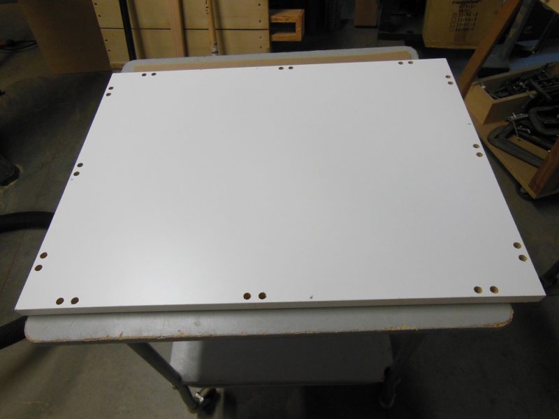 Holes for rail dowels