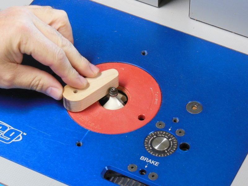 Routing a chamfer