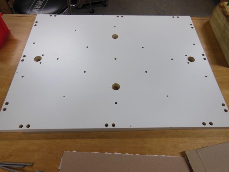All holes are drilled