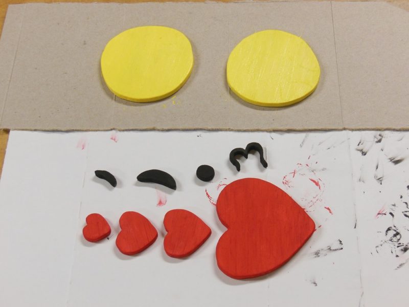 Colorful emoji parts