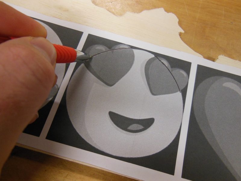 Filling in the cut lines