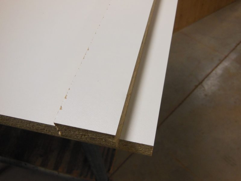 Perfectly cut melamine