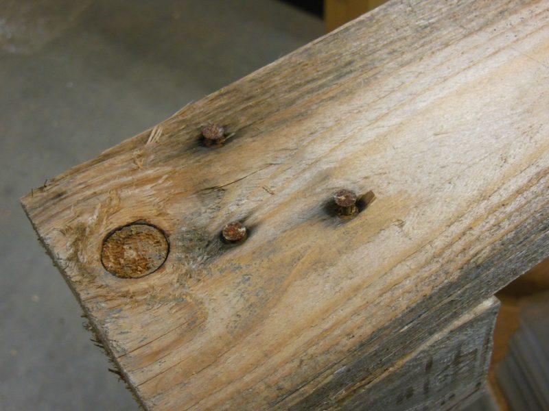 Raised nail heads