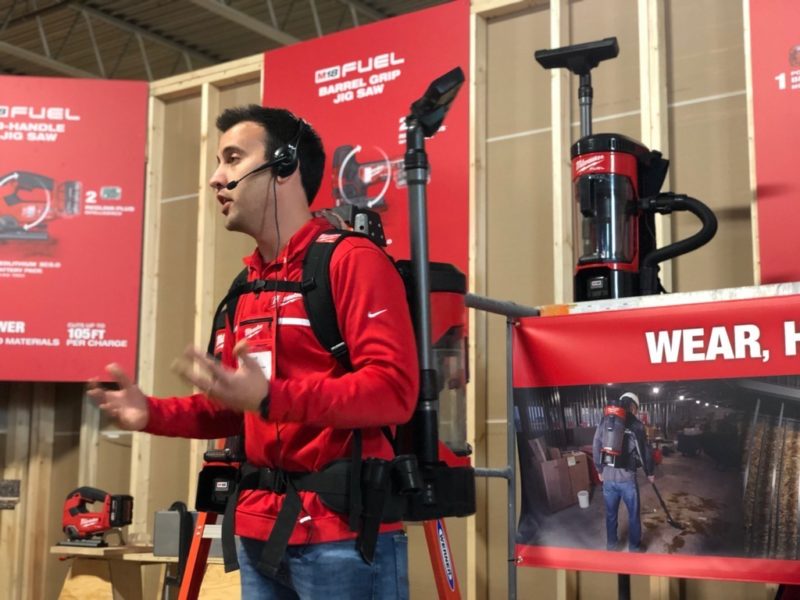 milwaukee cordless backpack vacuum