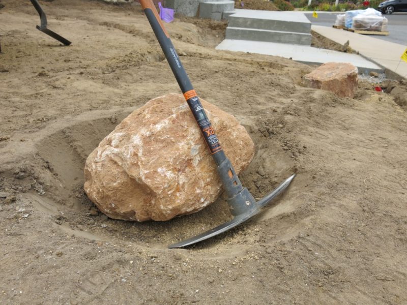 boulder installation