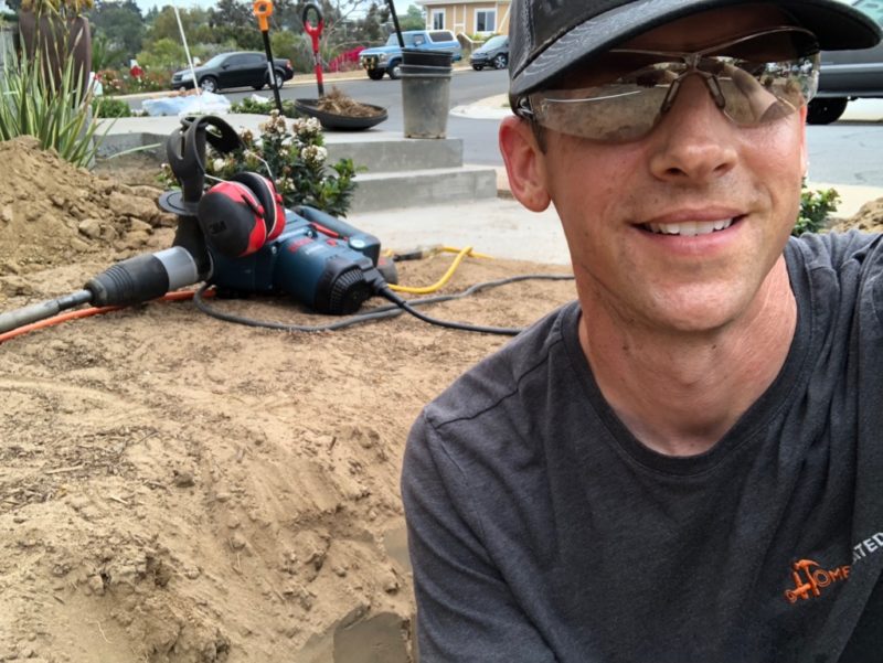 planting selfie