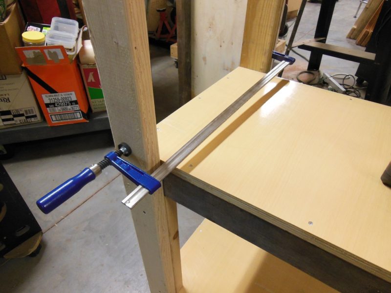 Clamp before screwing together.