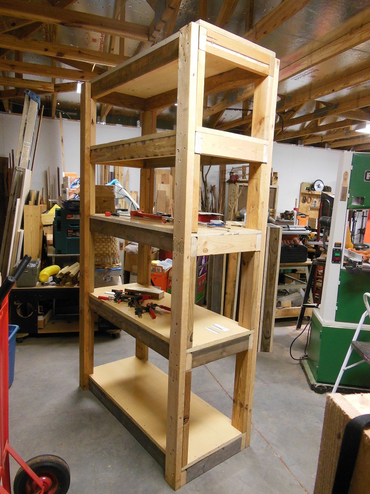 Make Your Own Heavy Duty Shelving Unit - Vertical storage for your shop ...