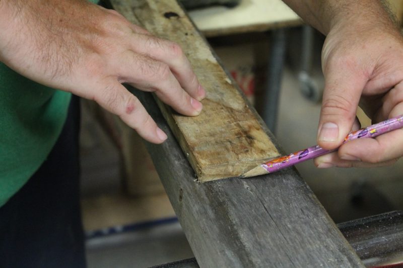 Marking a cut line