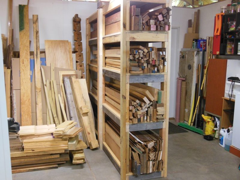 Loaded with wood