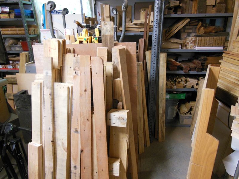Wood, wood, everywhere.