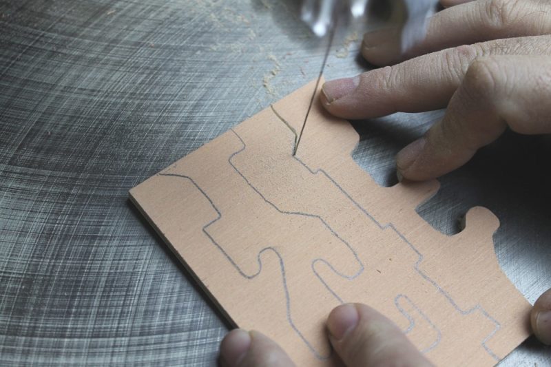 Cutting the wrap-around puzzle.