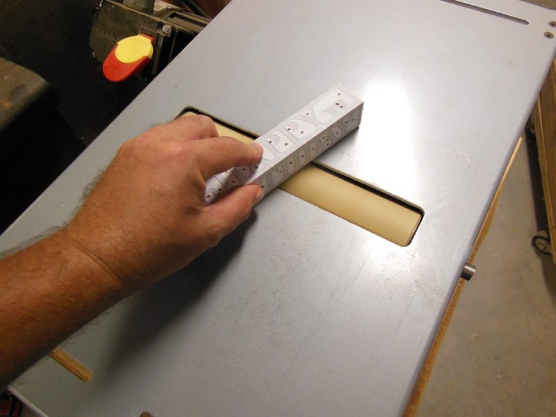 Sanding the bottom.