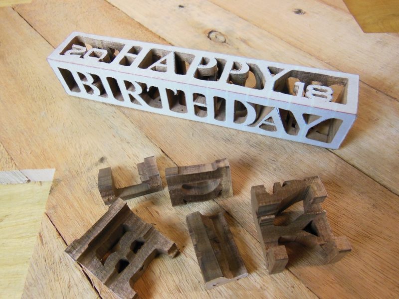 3D word block