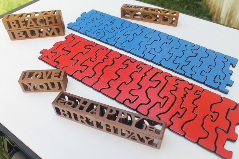 Finished scroll saw projects.