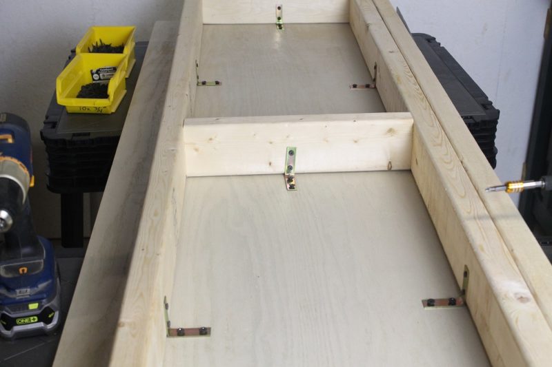 The top is mounted to the frame.