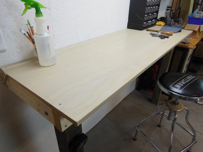 3/4" plywood top