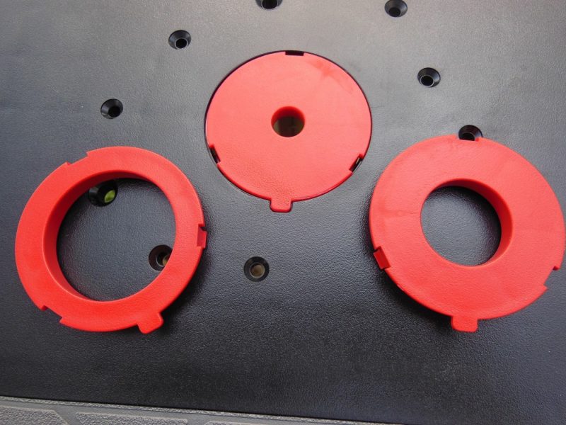 Router plate throat inserts