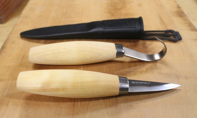 Mora carving knives