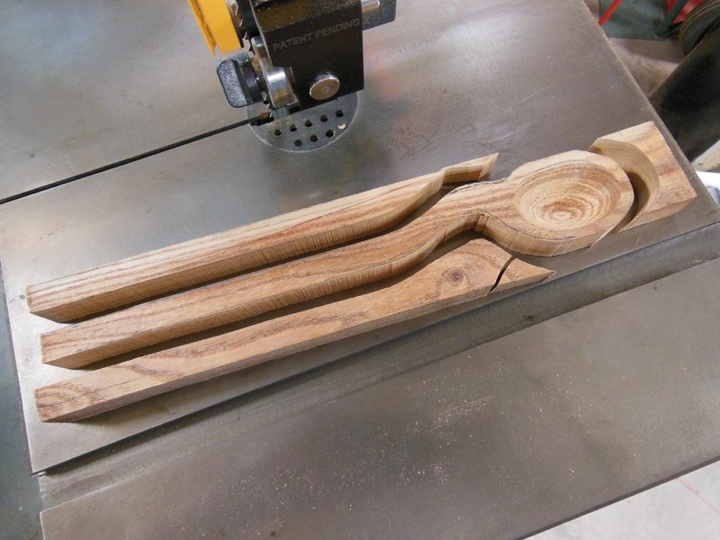 Rough sawn spoon blank