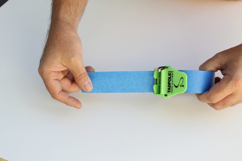 Pulling tape from the roll