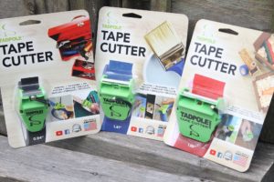 Tadpole tape cutters