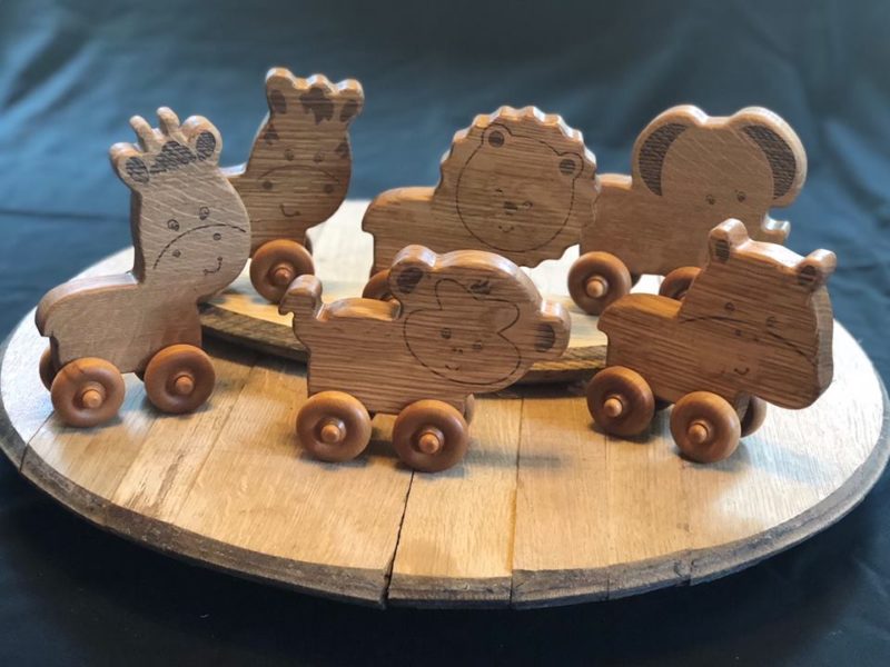 Bourbon barrel toys