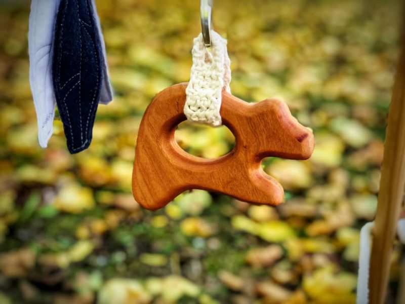 Grasping bear with toy safe finish