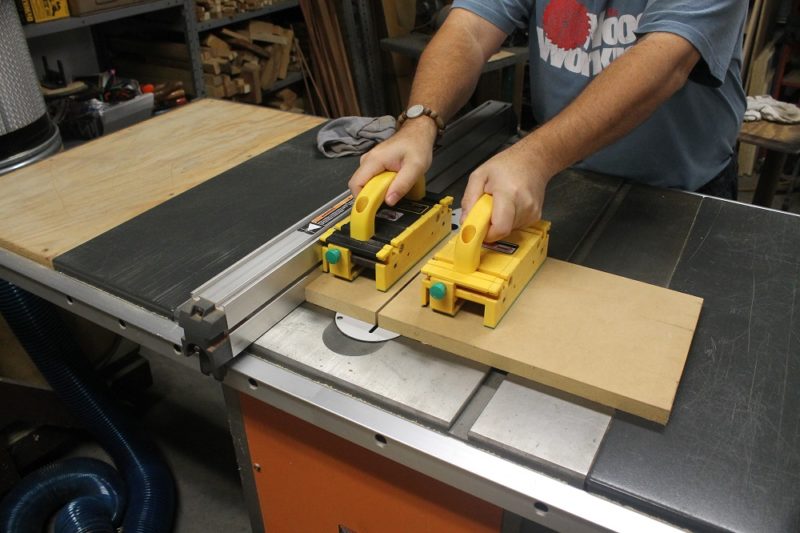 Cutting calibration piece.