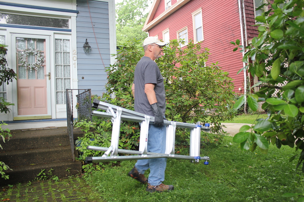 Ladder Stabilizer, Wing Span/Wall Ladder Standoff Rated for 375 lbs Heavy  Duty Steel Telescoping Ladder Accessories for Roof Gutters Straight Ladders