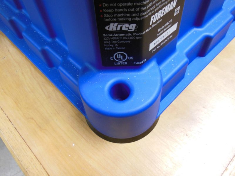 The corners can be bolted down.