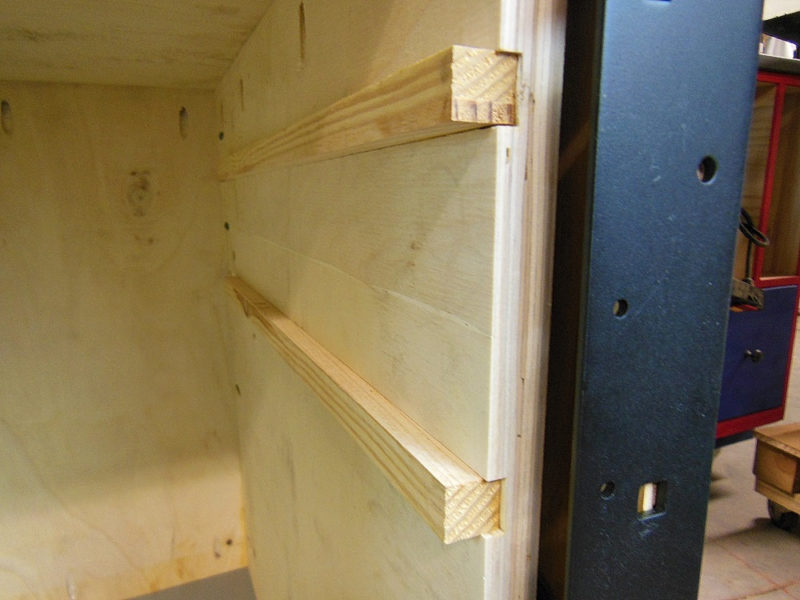 Room for the face frame.