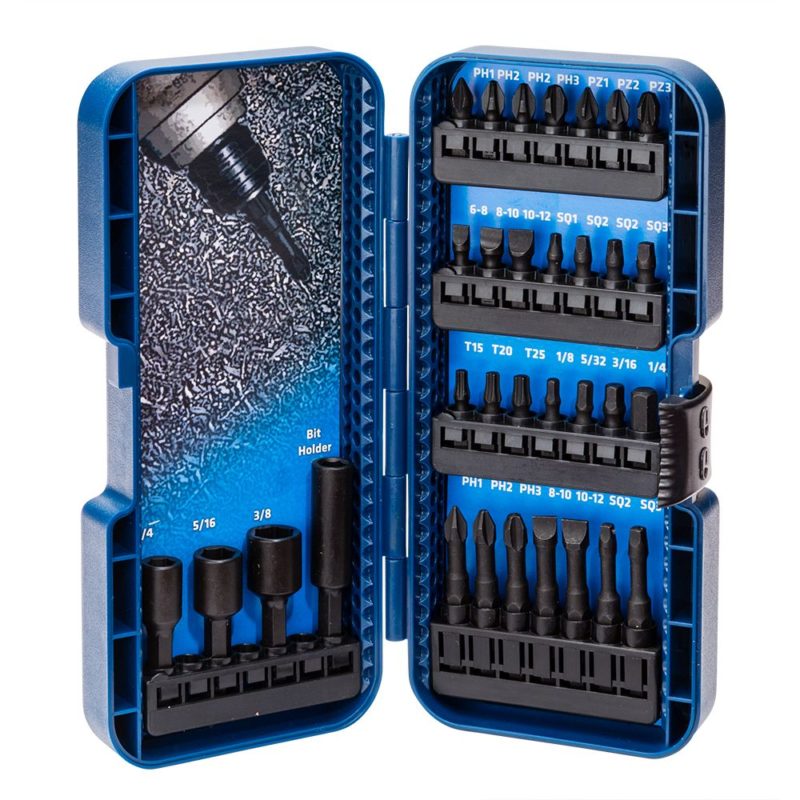 Rockler 32-Piece Impact Pro Driver Bit Set