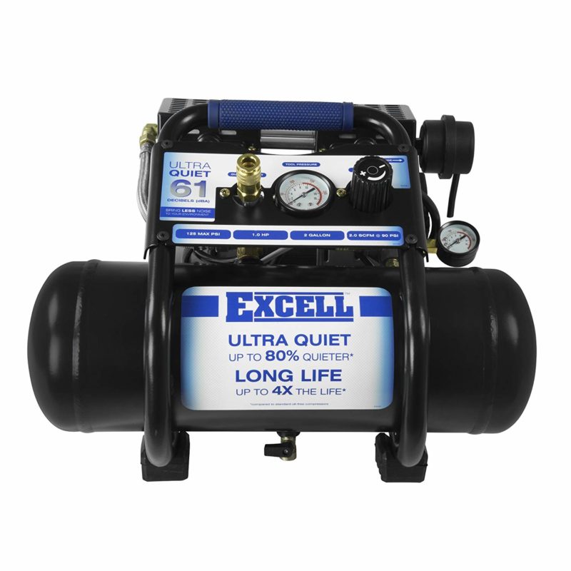 Excell SAC22HPE 2 Gallon Ultra Quiet Air Compressor