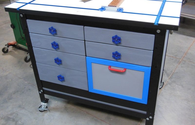 Shop storage drawer cabinet