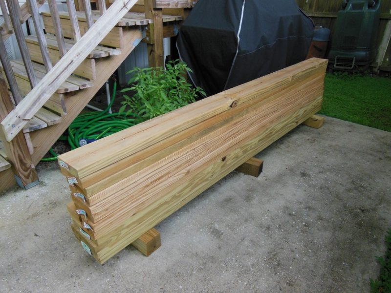 Pressure treated lumber