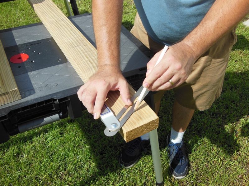 Lay out a 60° miter.