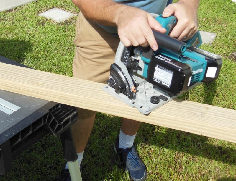 Cutting outer table support.