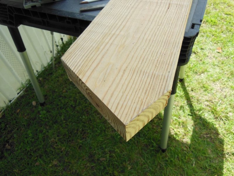 Picnic table foot.
