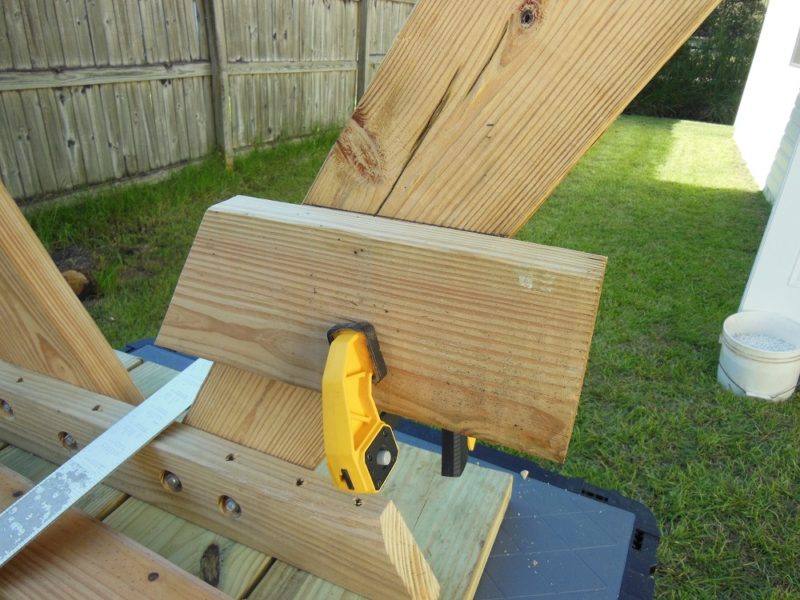 Temporary supports.