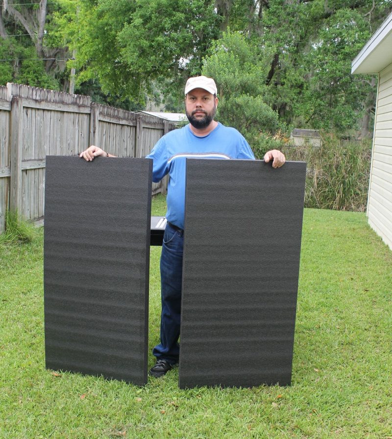 Sheets of FastCap kaizen foam.