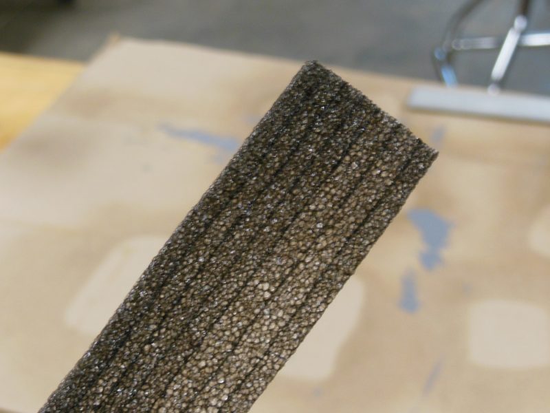 Layered foam.