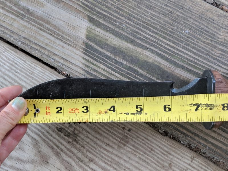 Hori Hori measured