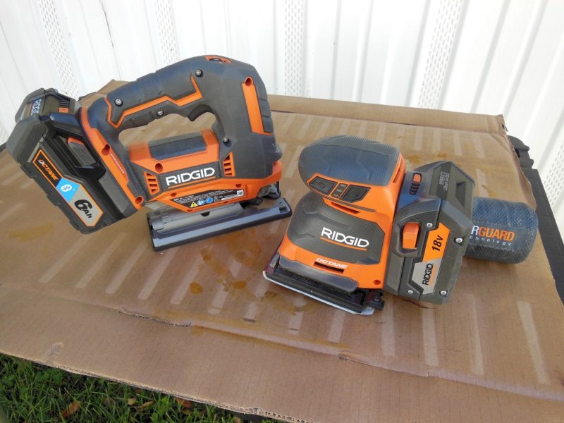 Ridgid R8832 jig saw and R86064 ¼ sheet sander