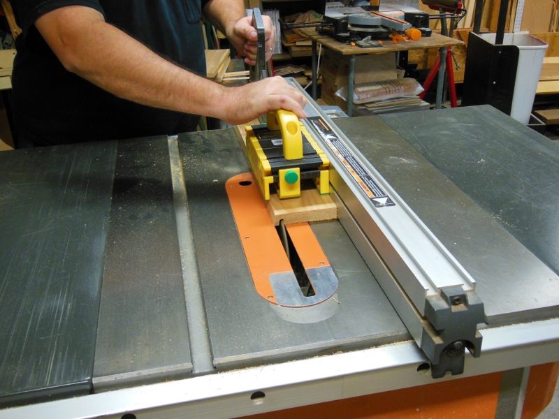Grooving the front panel.