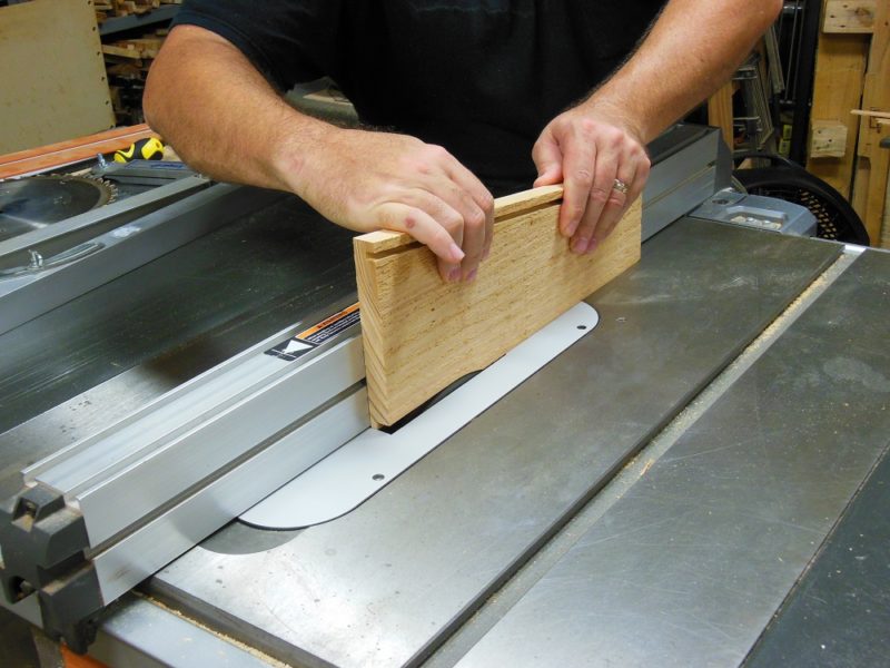 Rabbeting the bottom edges.