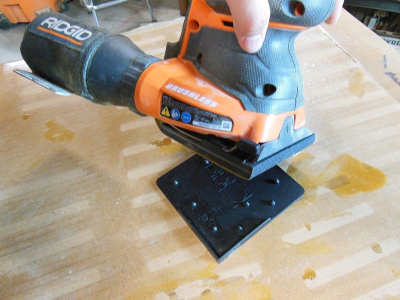 Punching the holes.