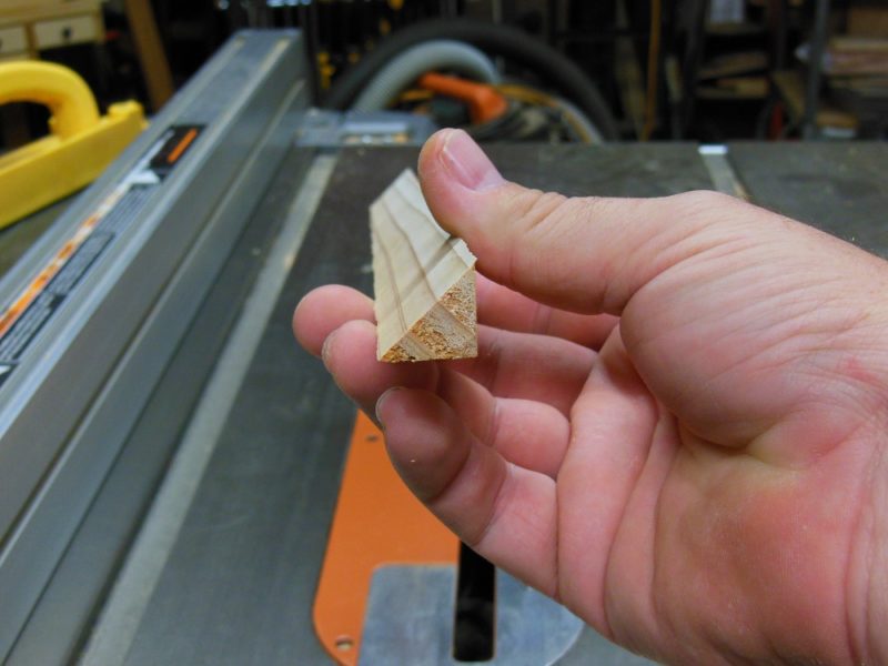 Corner reinforcement block.
