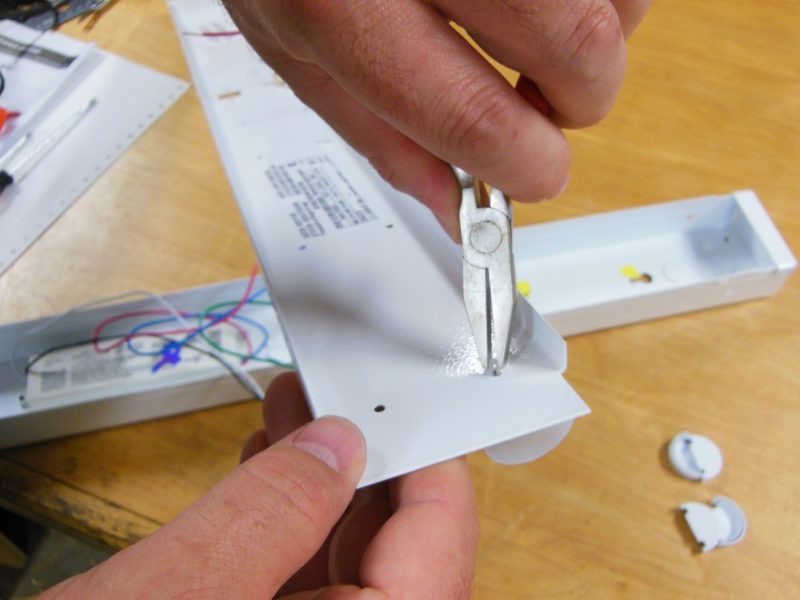 Disassemble the LED strips.