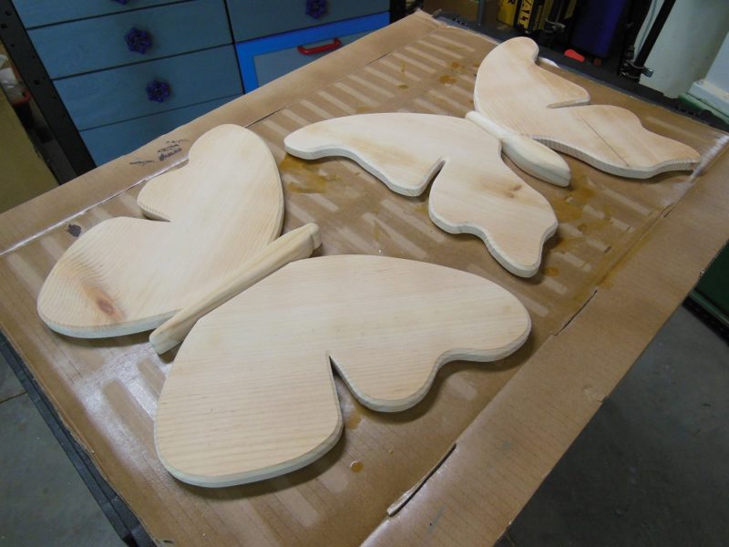 Shaped and sanded
